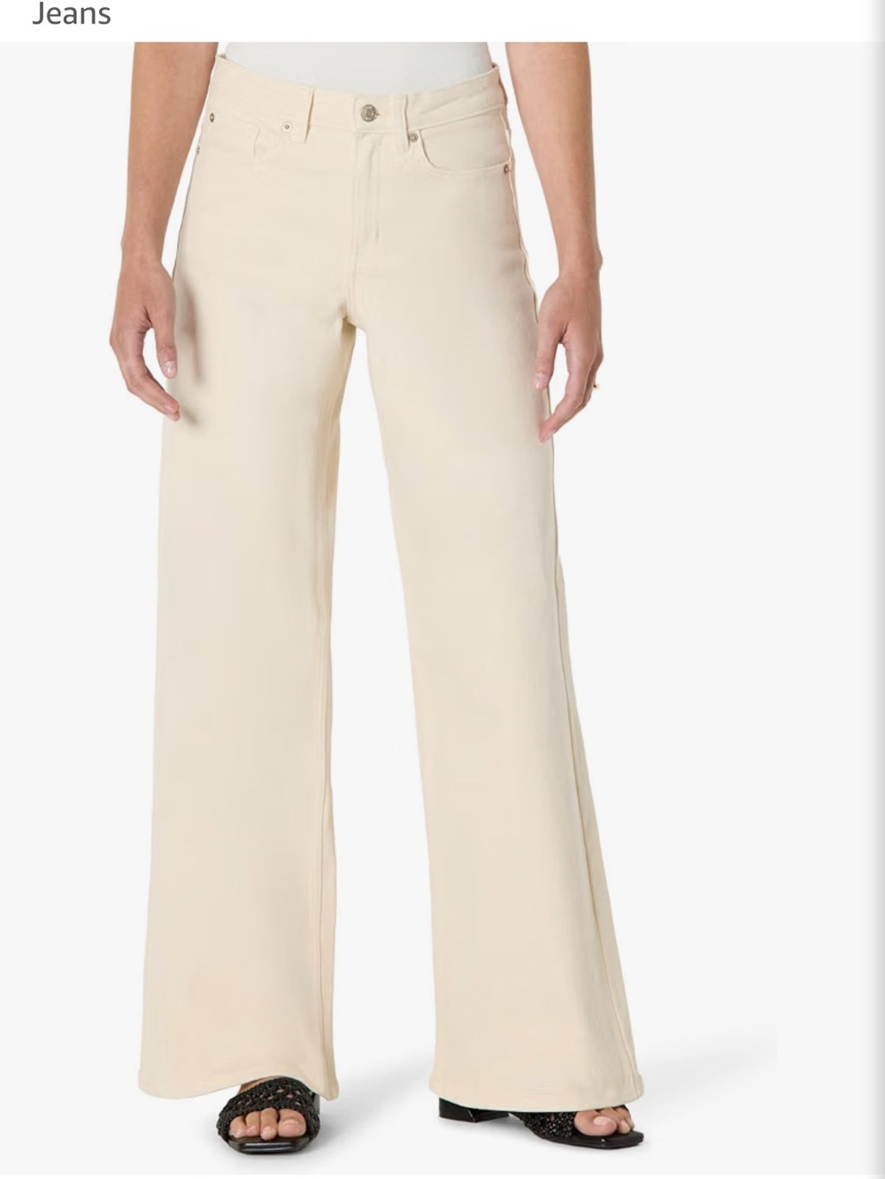 Amazon Women's Wide-Leg Jeans in Cream